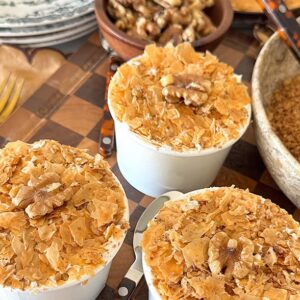 Walnut Baklava Dot Cake
