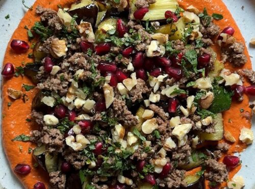 Walnut Muhammara Lamb Bowl
