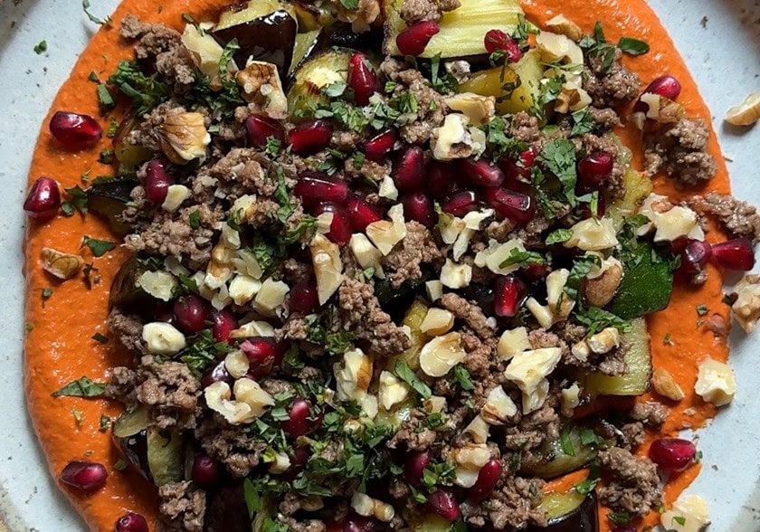 Walnut Muhammara Lamb Bowl
