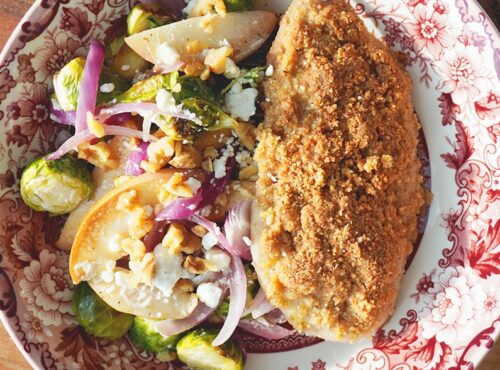 Walnut-Crusted Chicken Sheet Pan Dinner