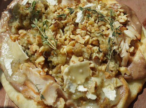 Whipped Walnut and Cranberry Flatbread