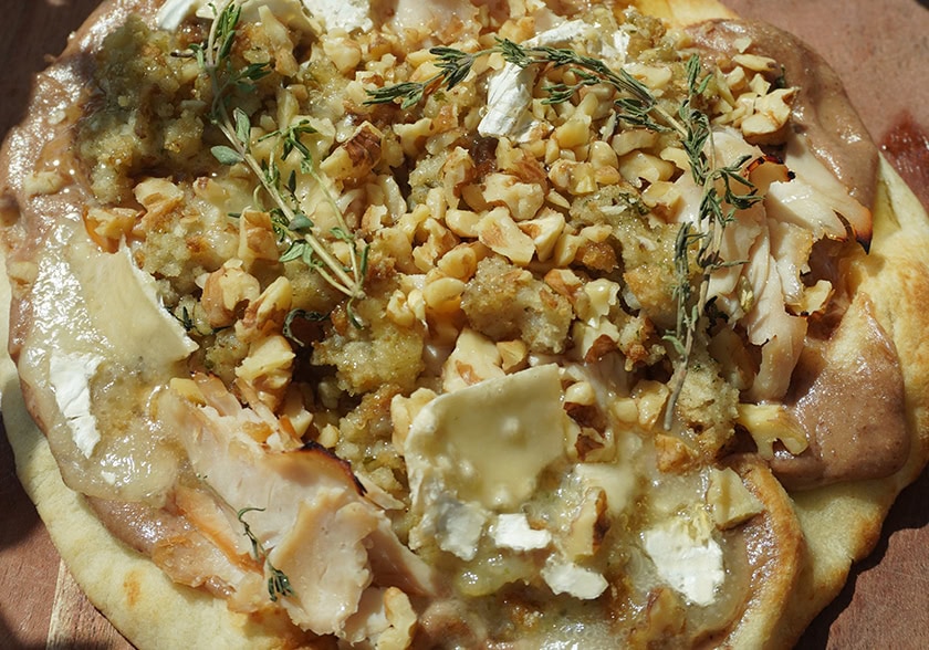 Whipped Walnut and Cranberry Flatbread