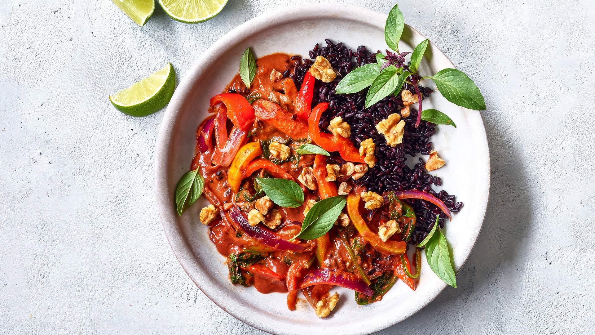 walnut coconut curry bowl