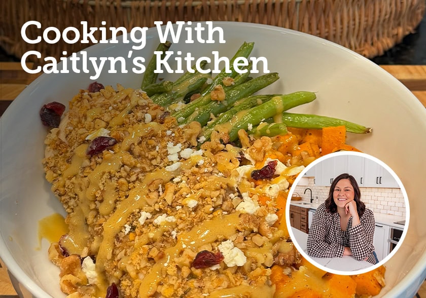 California Walnut Crusted Chicken Harvest Bowls