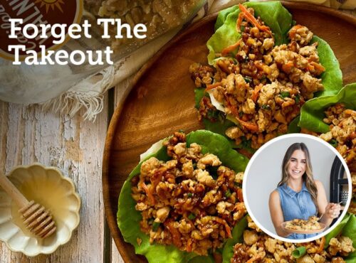 Honey Walnut Chicken Lettuce Wraps