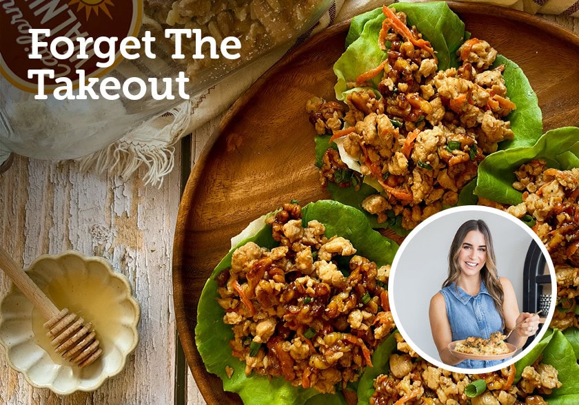 Honey Walnut Chicken Lettuce Wraps