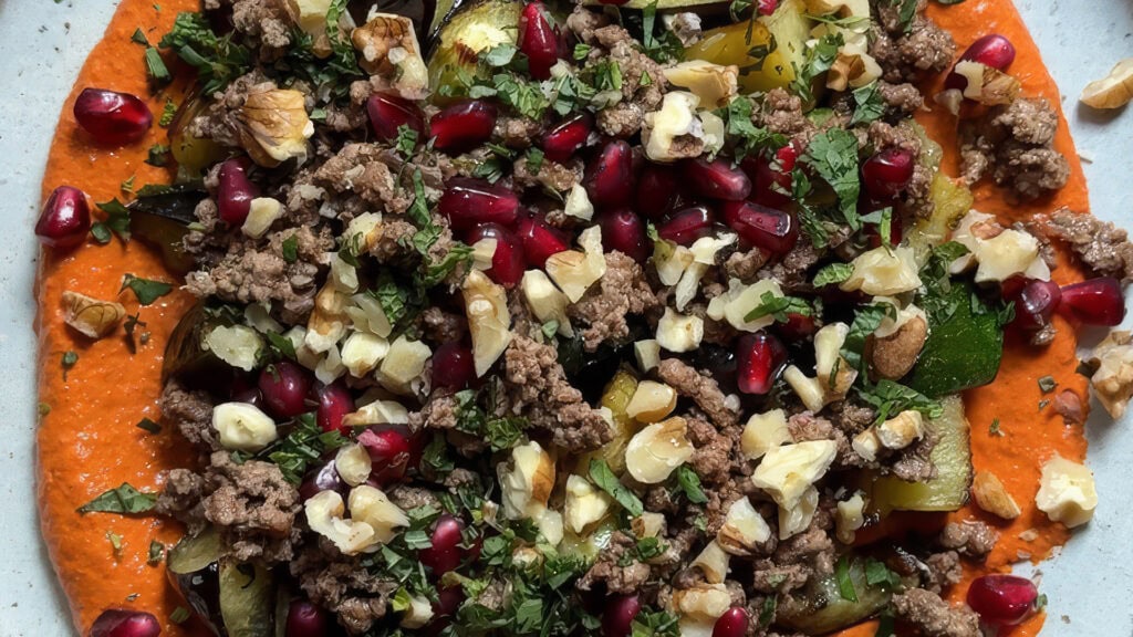 Walnut Muhammara Lamb Bowl
